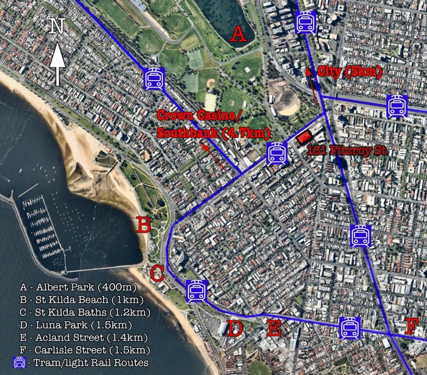 Apartament ☆ Heart Of St Kilda ☆ Infinity Pool+Parking+Wifi Melbourne Zewnętrze zdjęcie